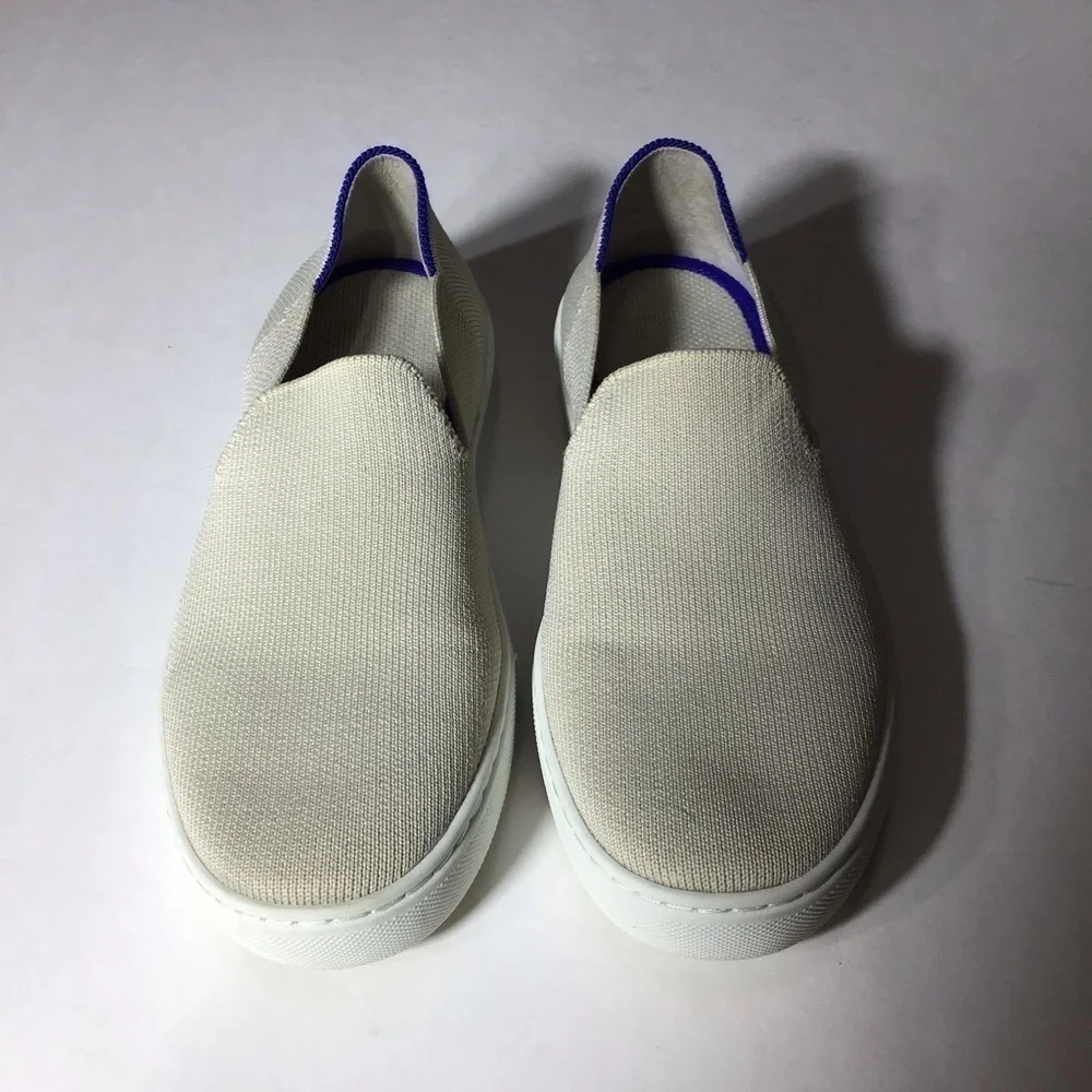 Rothy’s The Sneaker Slip On Shoes in Sand Size 5.5